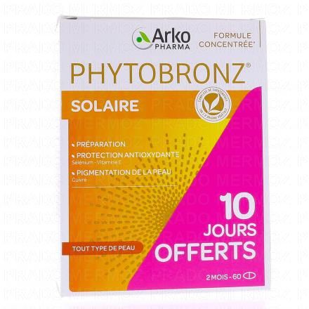 ARKOPHARMA Phytobronz pr&eacute;parateur solaire (lot de 2 x 30 capsules)