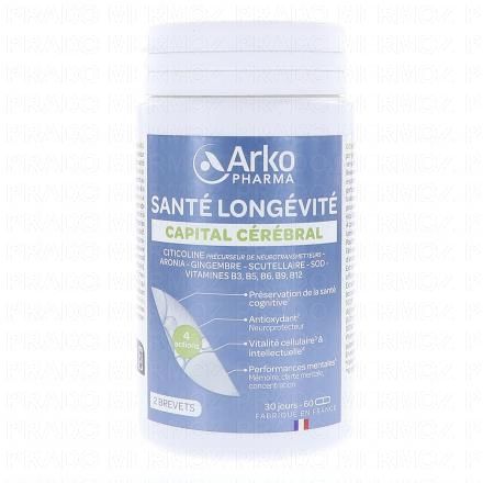 ARKOPHARMA Santé Longévité - Capital Cérébral x60 gélules
