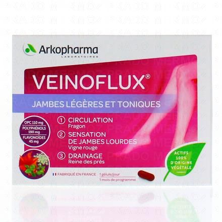ARKOPHARMA Veinoflux jambes l&eacute;g&egrave;res et toniques (bo&icirc;te 30 g&eacute;lules)