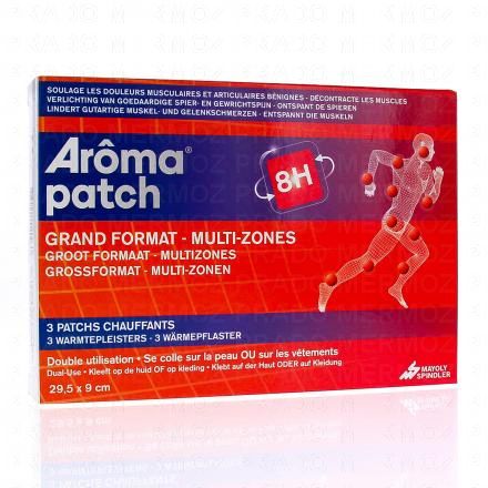 AROMA Patch Chauffants petit format multi-zones 8h x3 (grand format)