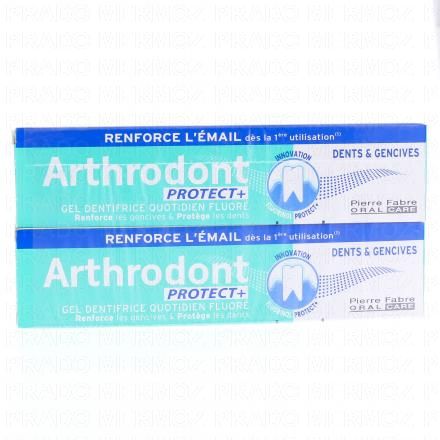 ARTHRODONT Protect+ - Gel dentifrice quotidien fluor&eacute; (2 tubes x 75ml)