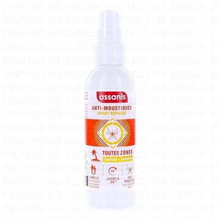 ASSANIS Anti-Moustique - Spray R&eacute;pulsif Toutes Zones (80ml)