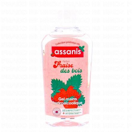 ASSANIS Lotion - Gel mains hydroalcoolique Fraise des bois (flacon 80ml)