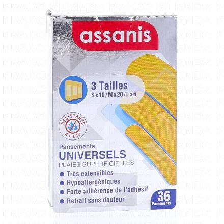 ASSANIS Pansements - Universels 3 Tailles x36