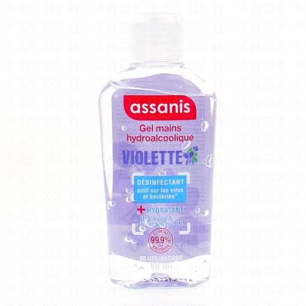 ASSANIS Pocket gel mains hydroalcoolique Violette 80ml
