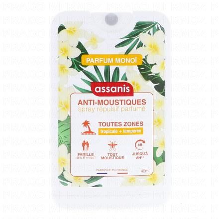 ASSANIS Spray R&eacute;pulsif Anti-Moustiques parfum&eacute; mono&iuml; (40ml)