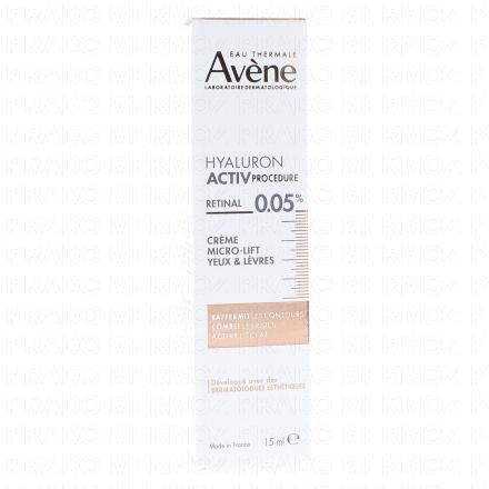 AVENE Hyaluron Activ Procedure - Cr&egrave;me Micro-Lift R&eacute;tinal 0.05% 15ml