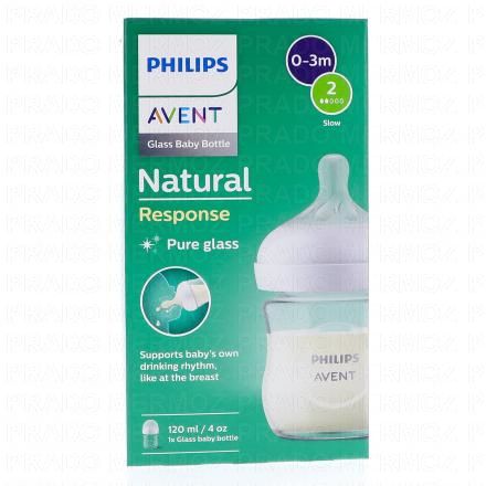 AVENT Biberon natural en verre 120ml