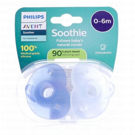 AVENT Soothie Sucettes nouveau né 0-6 mois (bleue)
