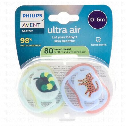 AVENT Sucettes Ultra air 0-6m x2 (animaux)
