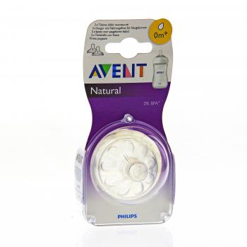 AVENT Tétine natural débit nouveau né (lot de 2)