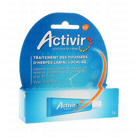 Activir 5 pour cent (tube de 2 g)