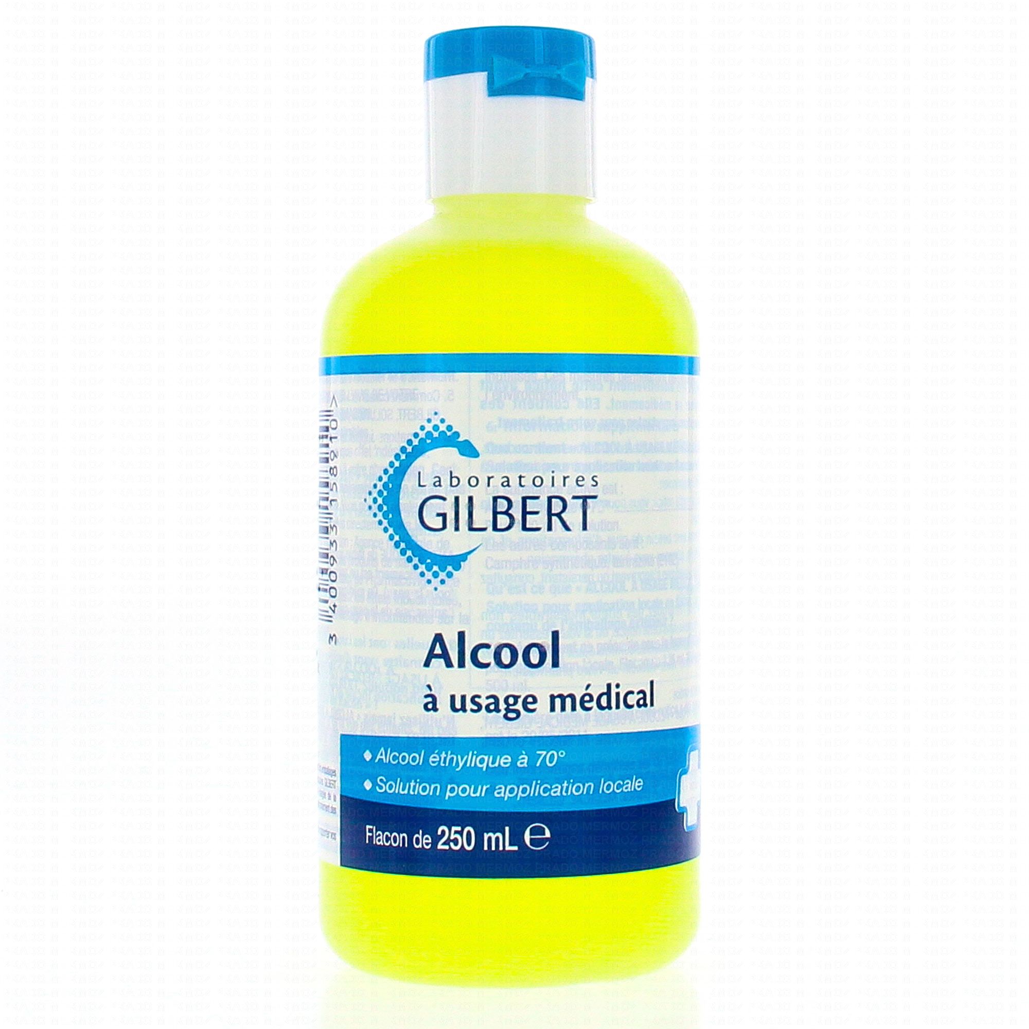 Gilbert Alcool pédiatrique 60° 125 ml - Désinfectant antiseptique