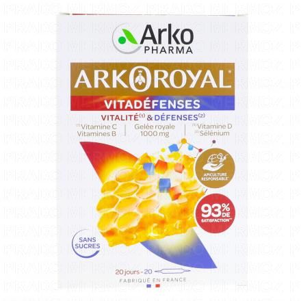 Arkopharma Arkoroyal - Vitad&eacute;fenses x20 ampoules de 10ml