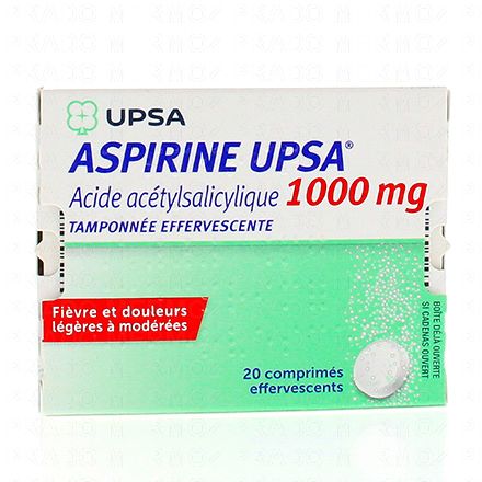 UPSA Aspirine tamponnée effervescente 1000 mg
