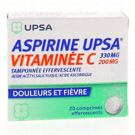 UPSA Aspirine vitaminée c tamponnée effervescente
