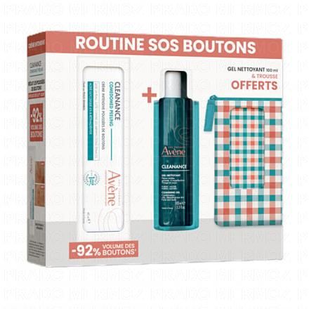 Avène Cleanance - Comedomed Peeling - Crème Intensive Poussées de Boutons (+ gel nettoyant + trousse offerts)