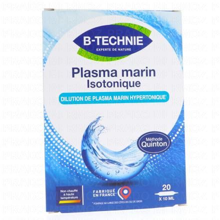 B-TECHNIE Plasma marin isotonique bo&icirc;te 20 ampoules 10ml