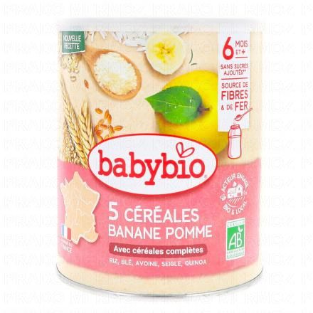 BABYBIO Céréales - banane pomme dès 6 mois 220g