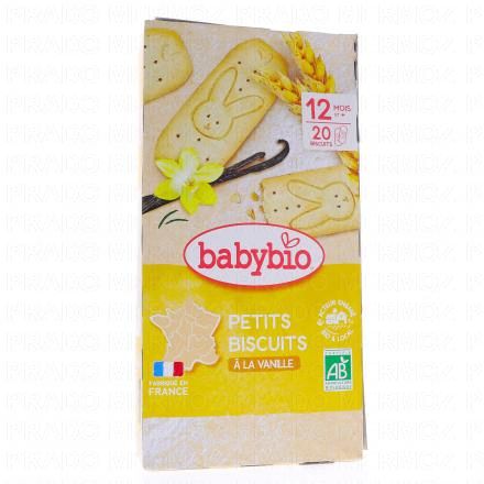 BABYBIO Biscuits - Petits Biscuits à la Vanille bio 160g Dès 12 mois