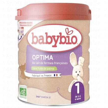 BABYBIO Optima Bio Lait infantile 1er âge 800g
