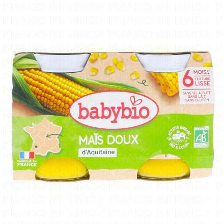 BABYBIO Légumes - Petits pots Mais doux dès 6 mois 2x130g