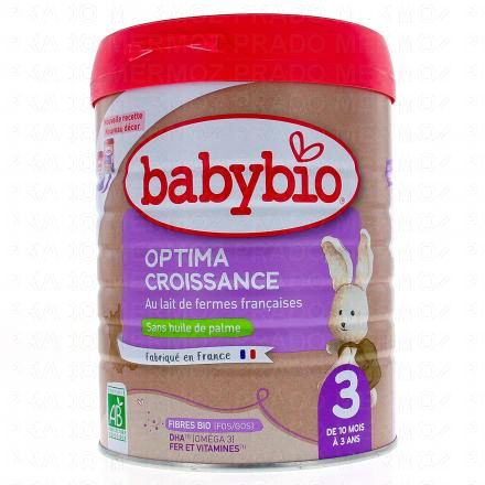 BABYBIO Optima Bio Lait de Croissance 3ème âge 800g