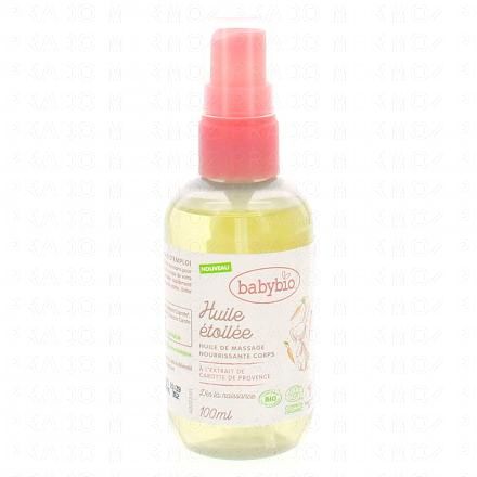 BABYBIO Soin - Huile &eacute;toil&eacute;e huile de massage nourrissante corps 100ml