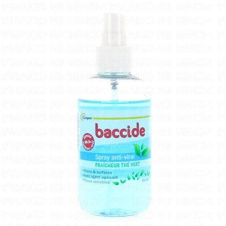 BACCIDE Spray mains anti-viral fraicheur thé vert 100ml