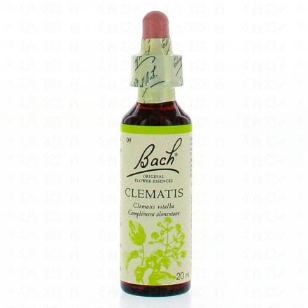 FLEURS DE BACH Original n&deg;09 Clematis fleur de bach flacon compte-gouttes 20ml
