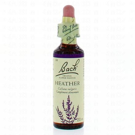 FLEURS DE BACH Original n&deg;14 Heather fleur de bach flacon compte-gouttes 20ml
