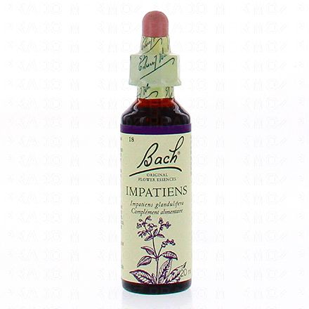 FLEUR DE BACH Original n&deg;18 Impatiens (impatience) fleurs de bach flacon 20ml