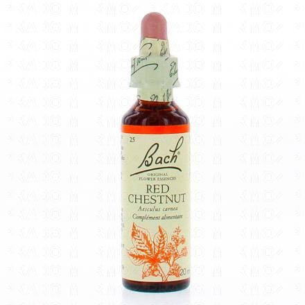 FLEUR DE BACH Original n&deg;25 Red chestnut fleur de bach flacon compte-gouttes 20ml