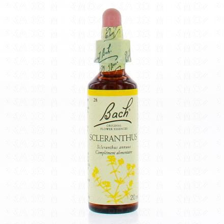FLEURS DE BACH Original n&deg;28 Scleranthus fleur de bach flacon compte-gouttes 20ml