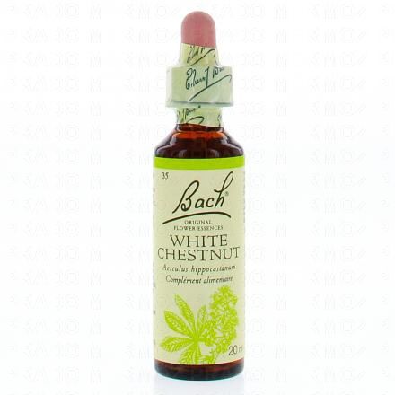 FLEURS DE BACH Original n&deg;35 White chestnut fleurs de bach flacon compte-gouttes 20ml