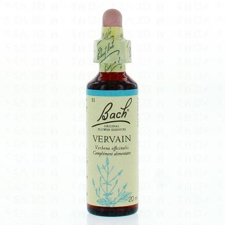 FLEURS DE BACH Original Verveine fleur de bach flacon compte-gouttes 20ml