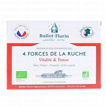 BALLOT FLURIN Pr&eacute;paration Dynamis&eacute;e Bio 4 Forces de la Ruche 10 Ampoules