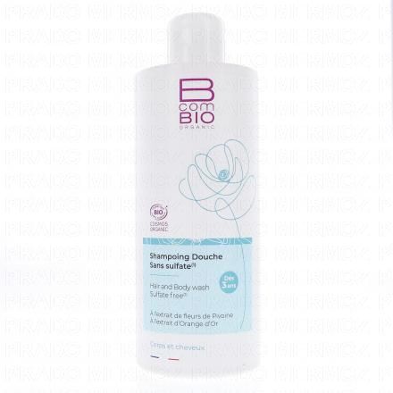 BCOMBIO Hygi&egrave;ne corps - Shampooing douche Sans sulfate Bio 500ml