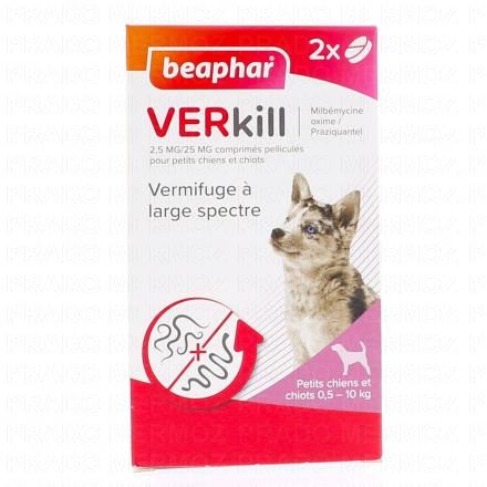 BEAPHAR Verkill - Vermifuge Chiens (chiens et chiots 0,5 à 10 kg)