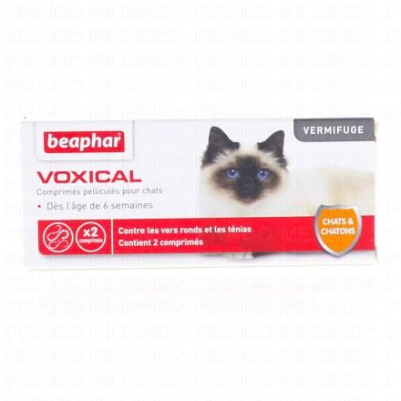 BEAPHAR Voxical - Vermifuge Chats Chatons x2 comprim&eacute;s