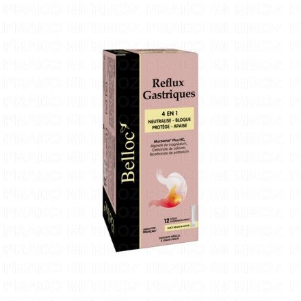 BELLOC 4en1 reflux gastriques 12 Sticks x15ml