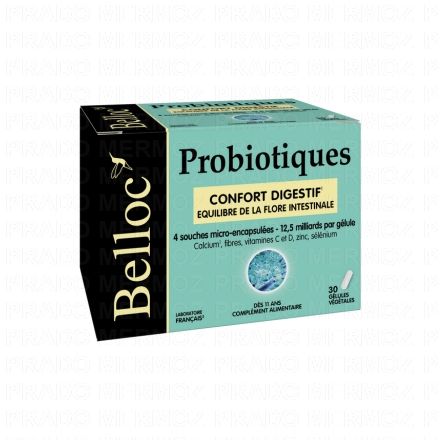 BELLOC Probiotiques confort digestif x30 gélules
