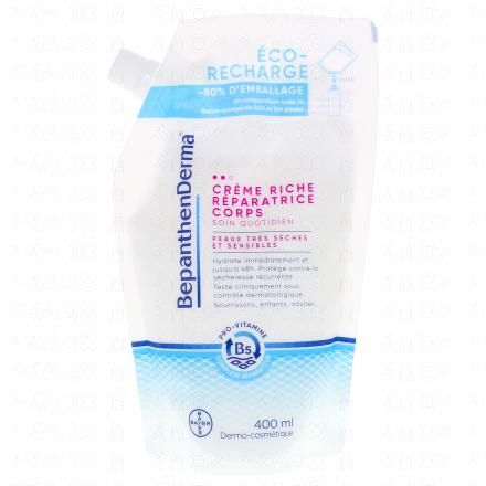 BEPANTHEN Derma - Cr&egrave;me riche r&eacute;paratrice corps (recharge 400ml)