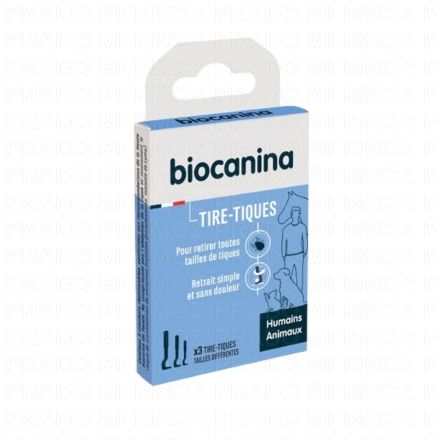 BIOCANINA Antiparasitaire externe - Tire-tiques crochets x3