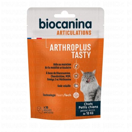 BIOCANINA Articulations - Arthroplus Tasty Chats x30 bouch&eacute;es app&eacute;tentes
