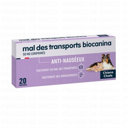 BIOCANINA Comportement - Mal des transports 20 comprim&eacute;s