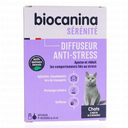 BIOCANINA S&eacute;r&eacute;nit&eacute; - Diffuseur anti-stress Chat + recharge 45ml
