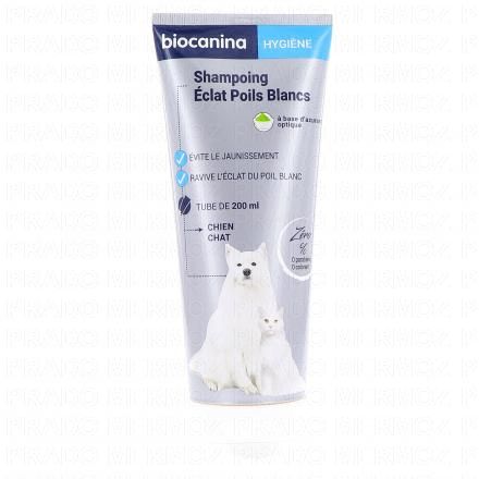 BIOCANINA Shampooing éclat poils blancs tube 200 ml