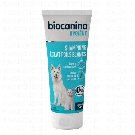 BIOCANINA Shampooing &eacute;clat poils blancs tube 200 ml