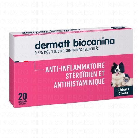 BIOCANINA Soin de la peau - Dermatt 20 comprimés